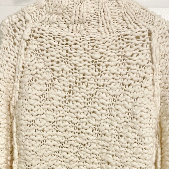 Saskia Knit Turtleneck Chunky Ivory Sweater - Picture 6 of 7